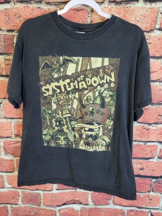 Vintage System Of A Down Shirt Size Large Tennessee River Fade