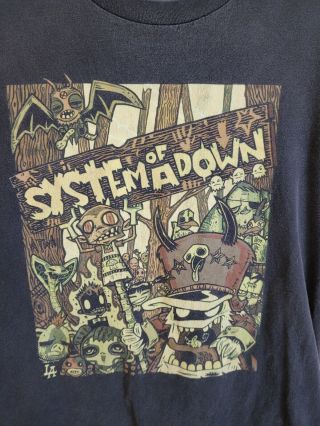 Vintage System Of A Down Shirt Size Large Tennessee River Fade 2