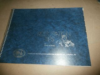 Restoration Tips Book Tom Reese Antique Automobile Club Of America Hershey Pa