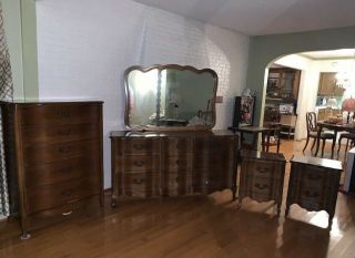 Vintage Wooden Bedroom Set