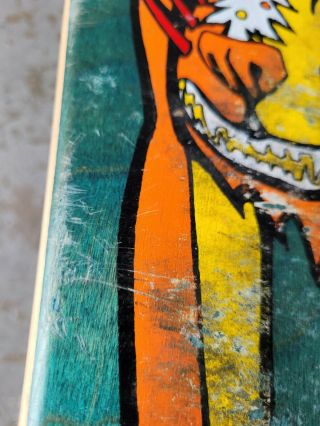 Vintage Schmitt Stix mini Chris Miller Dog skateboard deck Powell Dogtown Alva 6