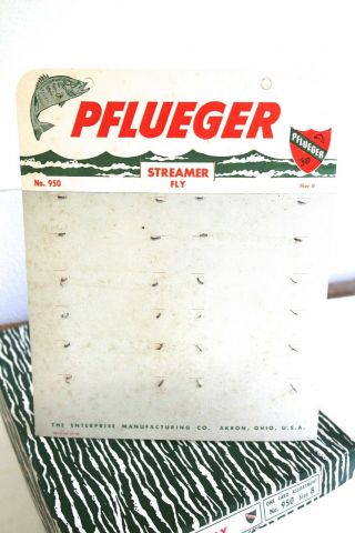 Pflueger Fishing Lure Store Display - Steamer Fly No 950 -,  Vintage 2