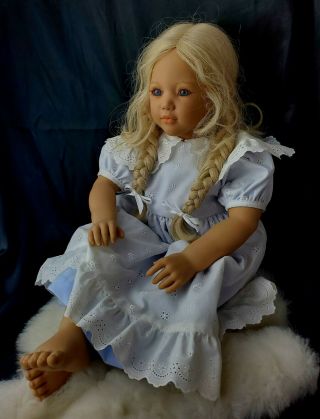 1990s Annette Himstedt " Jule " Doll Puppen Kinder 23 " Disney Alice In Wonderland