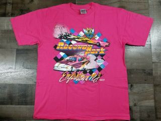 Vintage Drag Racing T Shirt 90`s 1994 Raceway Park Dirt Shirts Graphics Nascar