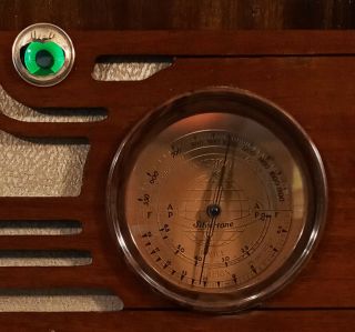Old Antique Wood Silvertone Vintage Tube Radio - Restored & w/ Magic Eye 4