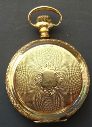 Antique Elgin 0s Pocket Watch 14k Solid Gold 1898