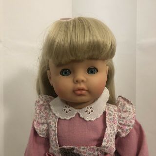 Vintage Doll Zapf Creation 19” With Stand - Karen Rose 4397 2