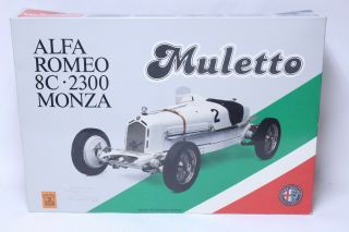 Vintage Pocher 1/8 Scale Alfa Romeo 8c 2300 Monza Muletto Model Kit Started