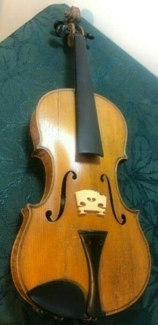 Antique Joseph Guarnerius German Full Size 4/4 Violin W/case & Bow Beauty