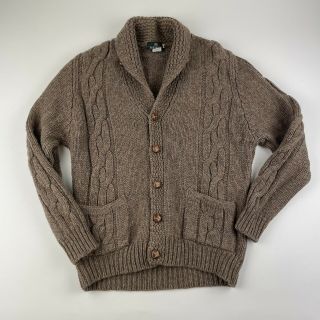 Vintage Jack Henry Button Wool Sweater Made In Scotland Adult Small