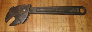 Antique 10 " Larc - O - Matic Self Adjustable Wrench Hedstrom Industries