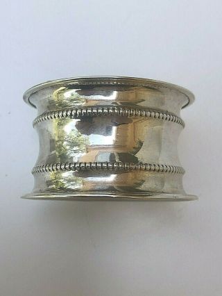 Antique 1910 Chester England E.  J.  Trevitt & Sons Sterling Silver Napkin Ring