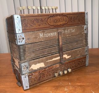 Accordion Hohner Marca Registrada Made In Germany Display Parts Only Not