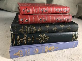 Antique Victorian Decorated 5 Book Bundle Shabby Chic Decor Wedding Photo Props 2