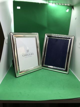Antique Style Sterling Solid Silver Photo Frames Birmi 2001 By Vs