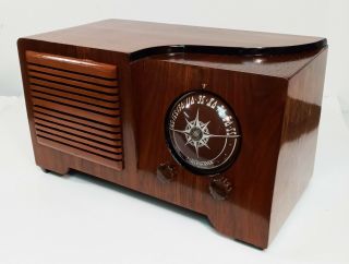 Old Antique Wood Automatic Vintage Tube Radio - Restored & Deco Table Top