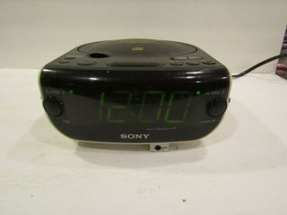 Sony Dream Machine Icf - Cd814 Am/fm Stereo Cd Clock Radio Dual Alarm