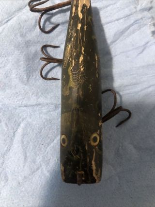 Eger Bait Company Frog Pappy Vintage Wooden Fishing Lure
