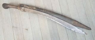 Antique Islamic Sword Yataghan Turkish Ottoman Balakan Dagger With Scabbard