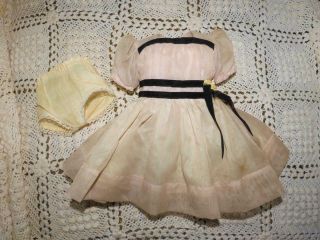 Vintage Ideal 17 " Shirley Temple Doll Dress With Panty