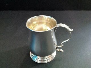Antique Georgian Sterling Silver English Tankard Mug Christening Cup London 1772