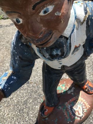 Antique African American Cement Lawn Jockey Rare Statue Underground Railroad 2