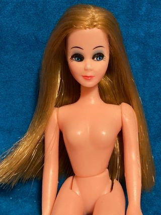 Topper Dawn Doll H11A Nude With Blue Knees And Stained Feet 3