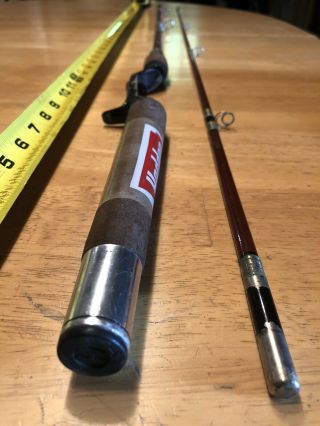 Vintage Heddon Stainless Wire Pal 7’ Power Plus,  Spin Casting Rod.  Model 6749.