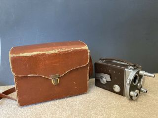 Vintage Revere Model 38 Antique 16mm Film Movie Camera With Leather Case No Lens