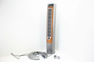 Lasko T42954 Portable Electric 42 In Oscillating Tower Fan Remote Woodgrain