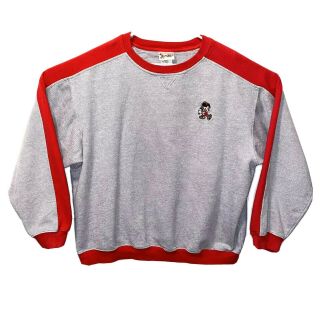 Vintage Walt Disney World Sports Size Xl Mickey Baseball Sweatshirt Sweater