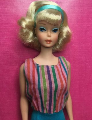 Vintage American Girl Blonde Sidepart Japanese Barbie Doll Byapril