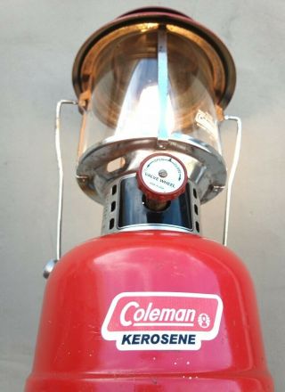 Red Coleman 206 Usa 1980 Pressure Lantern/lamp Paraffin/kerosene