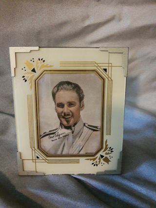 Art Deco Picture Frame W/picture Of Errol Flynn 5 × 6 Inch