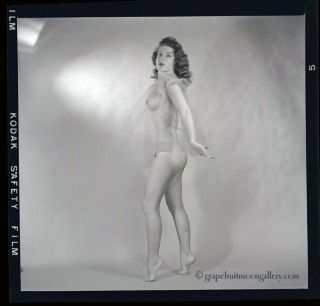 1950s Bunny Yeager Pin - up Camera Negative Pretty Nude Ginger Martin Home Studio 2
