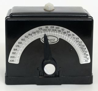 Vintage Franz Electric Metronome Lm - Fb - 4 Black,  Lighted Top & Click Sound,