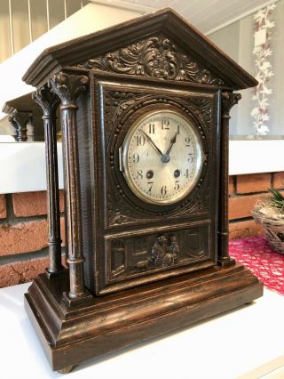 A Large Antique Mantel Shelf Clock From Around 1920