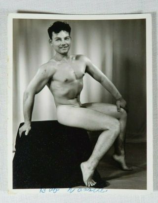 Vintage Male Nude,  Western Photography Guild,  Studio Pose,  4x5