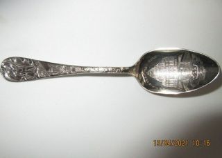 Sterling Silver Souvenir Spoon 1893 Columbian Expo Administration Bldg,