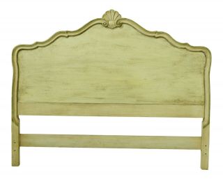 F51956ec: Kindel Queen Size Paint Decorated French Bed Headboard