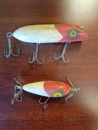 Two Vintage South Bend Bait Co Bass Oreno Lures