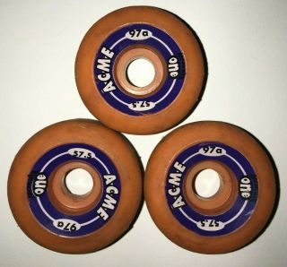 Acme Formula One Vintage Skateboard Wheels (97a,  57.  5mm Set Of 3, )