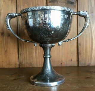 1968 Basketball Vintage Silver Plate Trophy,  Loving Cup,  Trophies,  Trophy