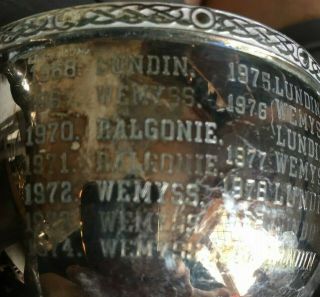 1968 Basketball vintage silver plate trophy,  loving cup,  trophies,  trophy 3