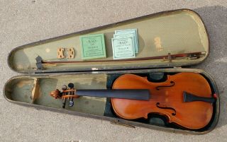 Antique Jacobus Stainer 4/4 Violin In Absam Prope Oenipontum 1716 W Case & Bow