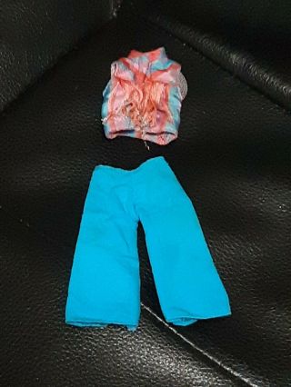 Gary Dawn Doll Clothes Vintage Topper Kevin,  Van,  Ron.  Fringe Top,  Blue Pants