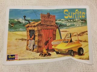 1965 1993 Revell Model Ed Big Daddy Roth Surfite Tiki Hut 1/25 Scale Unpunched