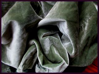 Exquisite Rare Antique French Edwardian Pure Silk Velvet Fabric Sm Bodice Pc