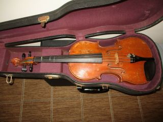 Antique 16 " Full Size Adult Andreas Morelli Viola In Case Signed Italian Germany