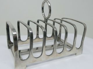 Art Deco Silver Plated 6 Slice Toast Rack By John Round & Sons